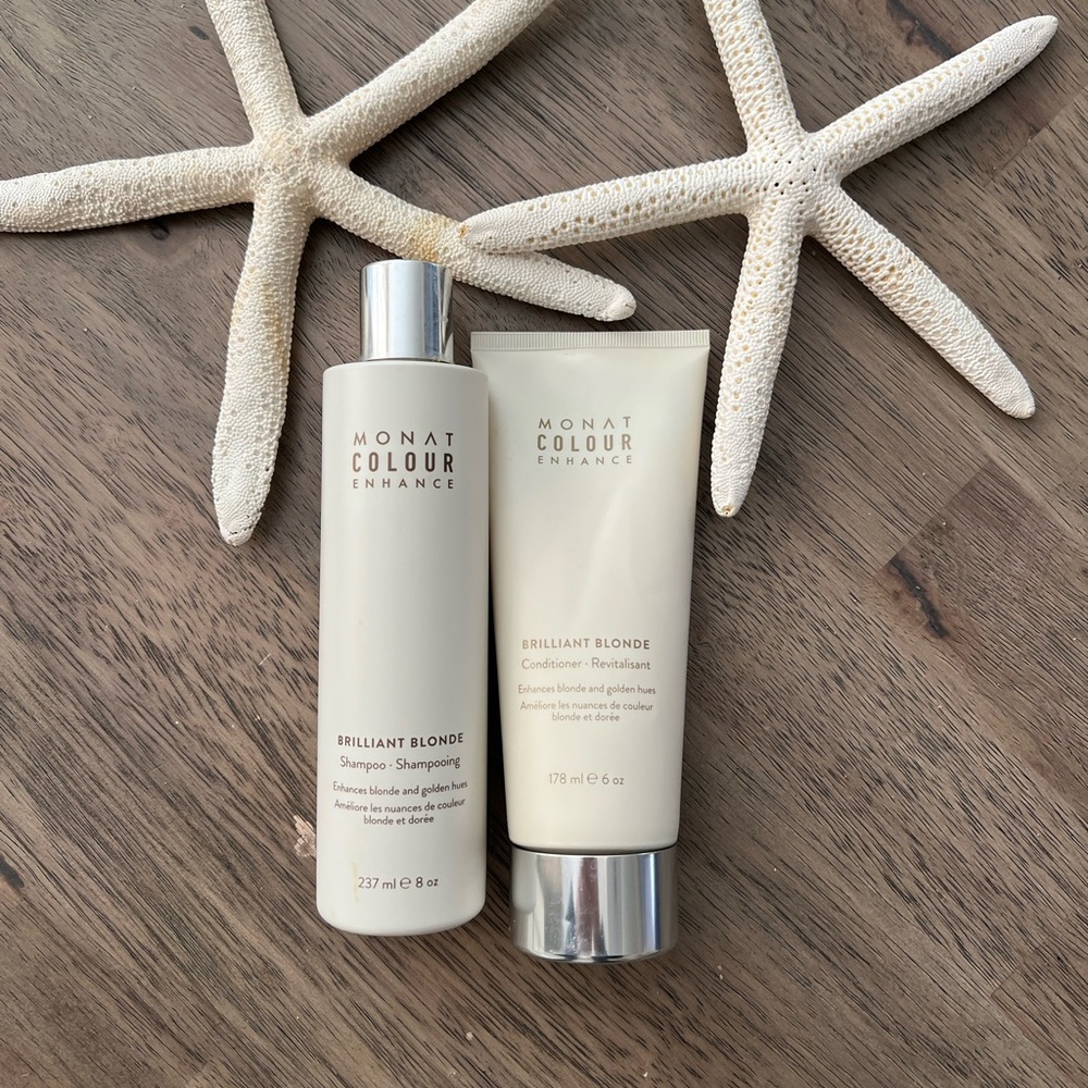 MoNAT Brilliant Blonde shampoo and conditioner
